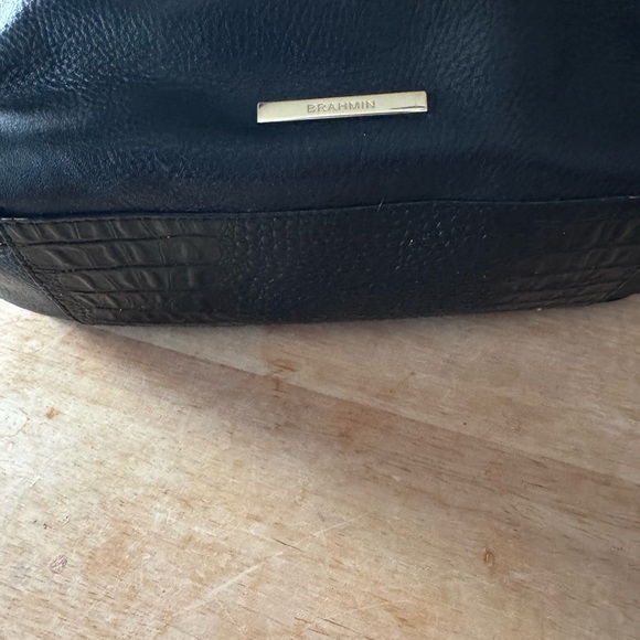 Brahmin Black Leather Hobo Handbag - Picture 10 of 11